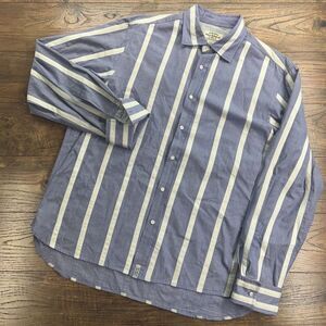Ralph Lauren Polo Jeans Co‎ Shirt Mens XL French Cuff Button Up L/S Blue White